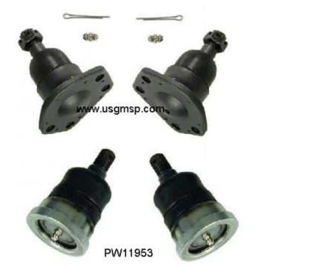 Ball Joint Set: 67-69F & 64-72A GTO Chevelle Etc. (Import)